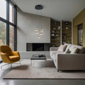 Trio Dios fekete LED függesztett lámpa (TRI-331430532) LED 5 izzós IP20