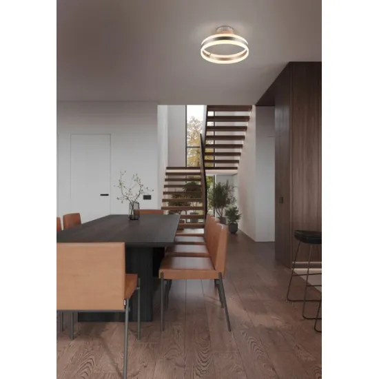 Trio Dios matt nikkel LED mennyezeti lámpa (TRI-631410107) LED 1 izzós IP20