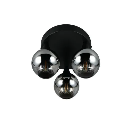 Trio Divina füstszínű mennyezeti lámpa (TRI-R66643054) E14 3 izzós IP20