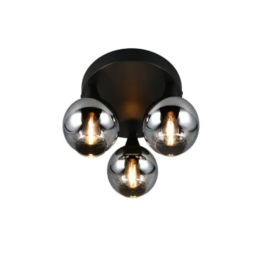 Trio Divina füstszínű mennyezeti lámpa (TRI-R66643054) E14 3 izzós IP20