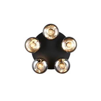 Trio Divina füstszínű mennyezeti lámpa (TRI-R66645054) E14 5 izzós IP20