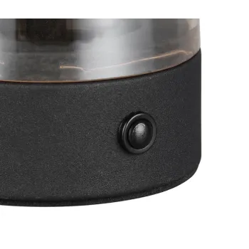 Trio Dooley fekete-borostyán hordozható LED asztali lámpa (TRI-R54981113) LED 1 izzós IP20