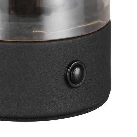 Trio Dooley fekete-borostyán hordozható LED asztali lámpa (TRI-R54981113) LED 1 izzós IP20