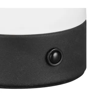 Trio Dooley fehér-fekete hordozható LED asztali lámpa (TRI-R54981131) LED 1 izzós IP20