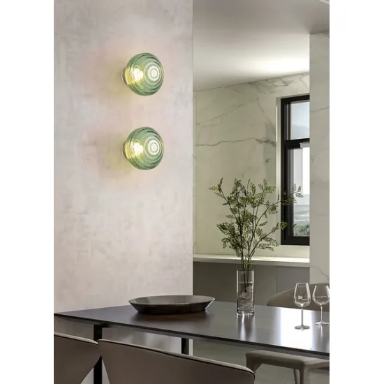 Trio Earl zöld-bronz hordozható LED fali lámpa (TRI-R27771115) LED 1 izzós IP20