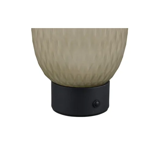 Trio Facette matt fekete-zöld hordozható LED asztali lámpa (TRI-564210115) LED 1 izzós IP20