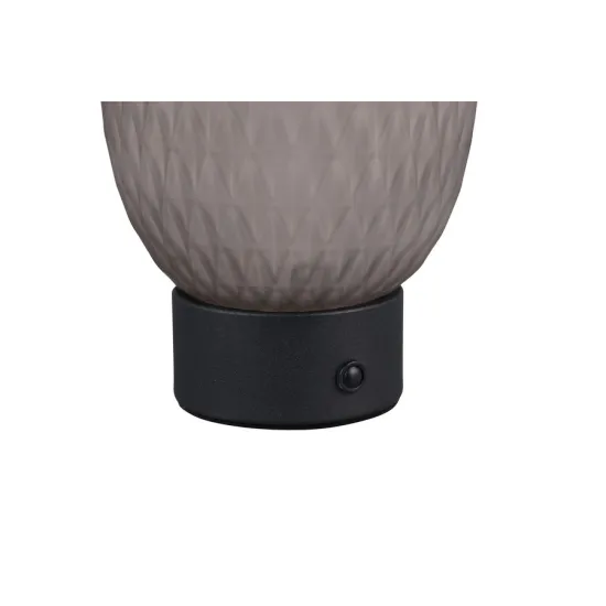 Trio Facette matt fekete-szürke hordozható LED asztali lámpa (TRI-564210154) LED 1 izzós IP20