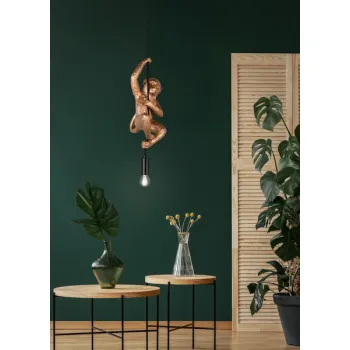 Trio Fips arany csimpánz függesztett lámpa (TRI-R36551079) E14 1 izzós IP20