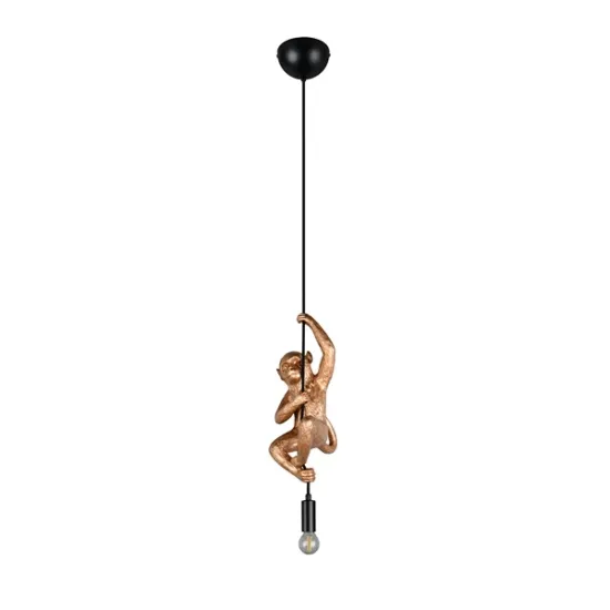 Trio Fips arany csimpánz függesztett lámpa (TRI-R36551079) E14 1 izzós IP20