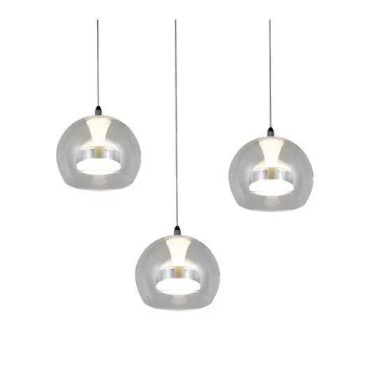 Trio Flynt króm LED függesztett lámpa (TRI-331630306) LED 3 izzós IP20