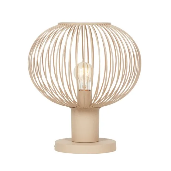 Trio Gila homokszín asztali lámpa (TRI-565790166) E27 1 izzós IP20