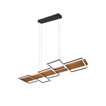 Trio Harper natúr-fekete LED függesztett lámpa (TRI-322910532) LED 1 izzós IP20