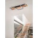 Trio Harper natúr-fekete LED mennyezeti lámpa (TRI-622910332) LED 1 izzós IP20