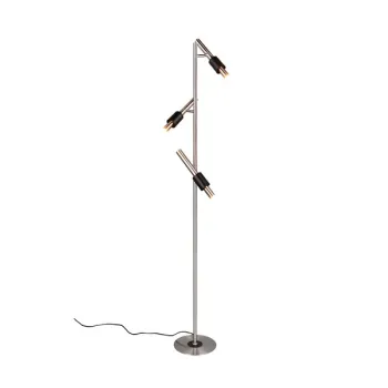 Trio Ikaris matt nikkel-fekete LED állólámpa (TRI-455310307) LED 3 izzós IP20