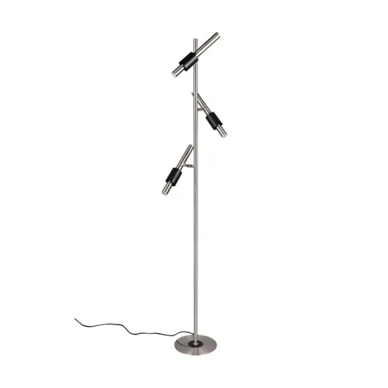 Trio Ikaris matt nikkel-fekete LED állólámpa (TRI-455310307) LED 3 izzós IP20