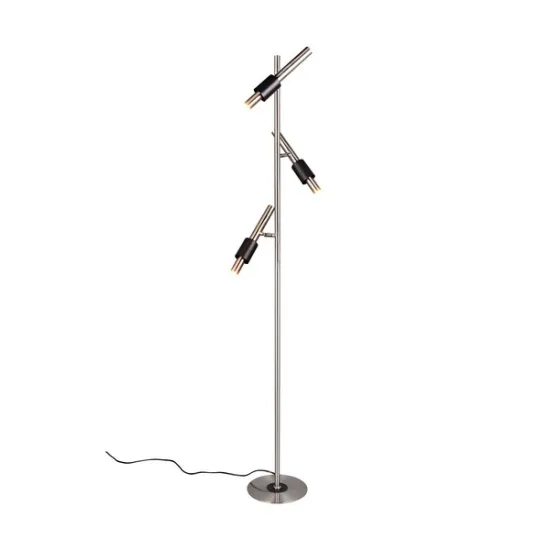 Trio Ikaris matt nikkel-fekete LED állólámpa (TRI-455310307) LED 3 izzós IP20