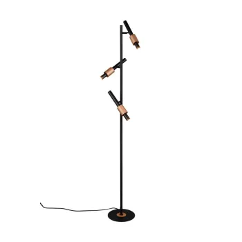 Trio Ikaris fekete-kávé LED állólámpa (TRI-455310332) LED 3 izzós IP20