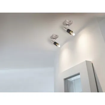 Trio Ikaris matt nikkel-fekete LED mennyezeti spotlámpa (TRI-855310207) LED 2 izzós IP20