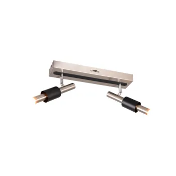 Trio Ikaris matt nikkel-fekete LED mennyezeti spotlámpa (TRI-855310207) LED 2 izzós IP20