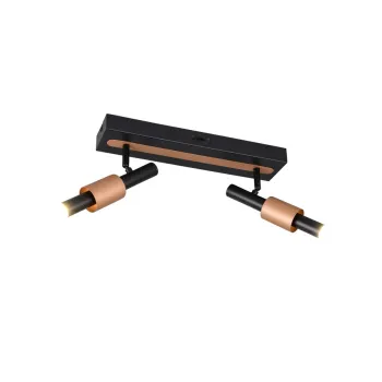 Trio Ikaris fekete-kávé LED mennyezeti spotlámpa (TRI-855310232) LED 2 izzós IP20