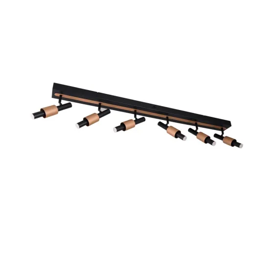 Trio Ikaris fekete-kávé LED mennyezeti spotlámpa (TRI-855310632) LED 6 izzós IP20