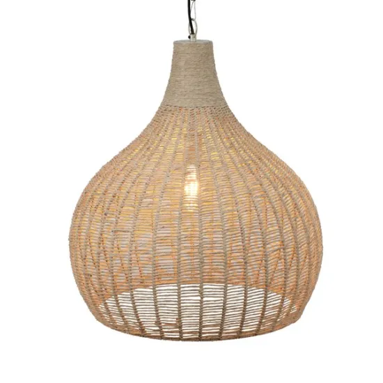 Trio Janne natúr függesztett lámpa (TRI-366700136) E27 1 izzós IP20