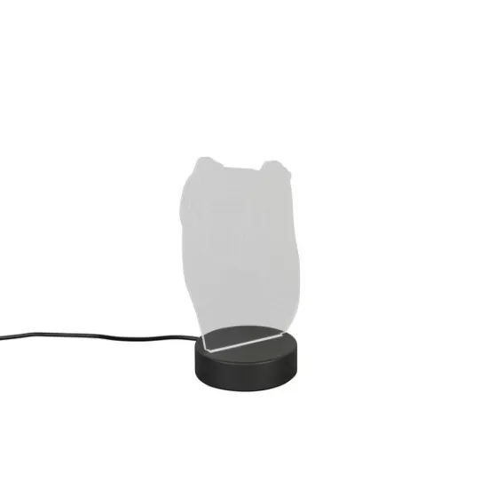 Trio Joy fekete gyerek LED asztali lámpa (TRI-R53881102) LED 1 izzós IP20