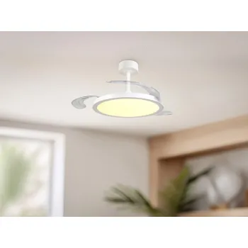 Trio Kasfjord fehér LED ventilátoros lámpa (TRI-R64452131) LED 1 izzós IP20