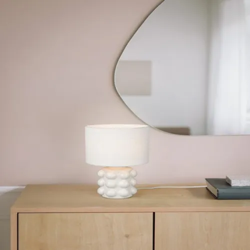 Trio Kate fehér asztali lámpa (TRI-R56481001) E14 1 izzós IP20