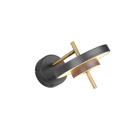 Trio Keaton arany-fekete LED falikar (TRI-240270180) LED 1 izzós IP20