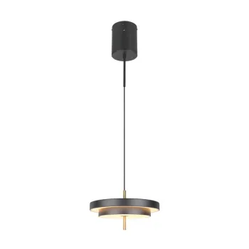 Trio Keaton arany-fekete LED függesztett lámpa (TRI-340219180) LED 1 izzós IP20