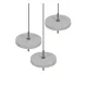 Trio Keaton szürke LED függesztett lámpa (TRI-340230376) LED 3 izzós IP20