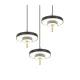 Trio Keaton arany-fekete LED függesztett lámpa (TRI-340230380) LED 3 izzós IP20