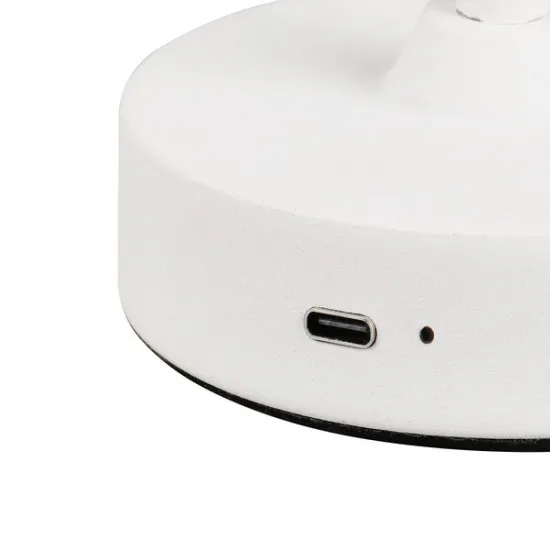 Trio Kenny fehér hordozható LED asztali lámpa (TRI-R53621101) LED 1 izzós IP20