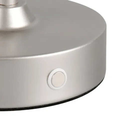 Trio Kenny nikkel-fekete hordozható LED asztali lámpa (TRI-R53621102) LED 1 izzós IP20