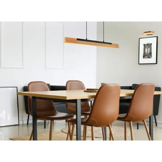 Trio Kerala natúr-fekete LED függesztett lámpa (TRI-341610132) LED 1 izzós IP20