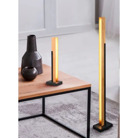 Trio Kerala natúr-fekete LED állólámpa (TRI-441610132) LED 1 izzós IP20