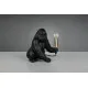 Trio Kong - állatos fekete gorilla asztali lámpa (TRI-R56611002) E14 1 izzós IP20