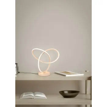 Trio Lando homokszínű LED asztali lámpa (TRI-R53591166) LED 1 izzós IP20