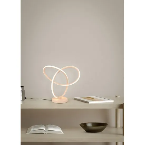 Trio Lando homokszínű LED asztali lámpa (TRI-R53591166) LED 1 izzós IP20