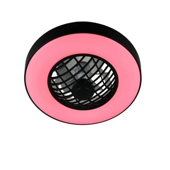 Trio Linköping fekete LED ventilátoros lámpa (TRI-R64462102) LED 1 izzós IP20