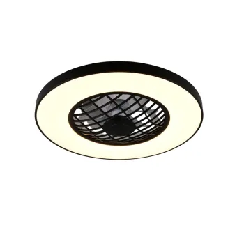 Trio Linköping fekete LED ventilátoros lámpa (TRI-R64462102) LED 1 izzós IP20