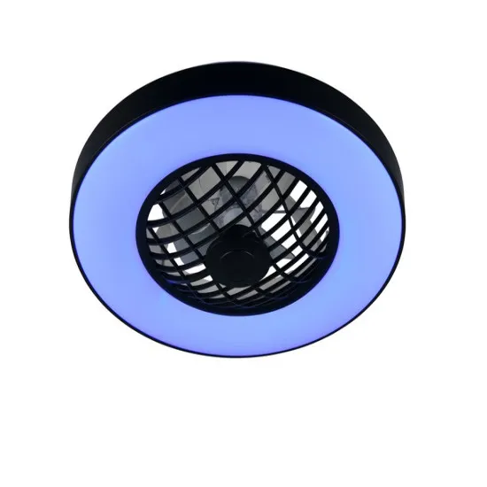 Trio Linköping fekete LED ventilátoros lámpa (TRI-R64462102) LED 1 izzós IP20