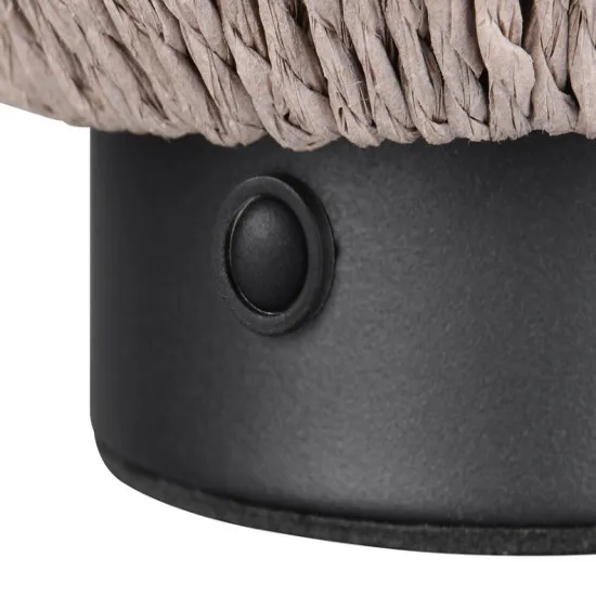 Trio Lira fekete-natúr hordozható LED asztali lámpa (TRI-R55991126) LED 1 izzós IP20