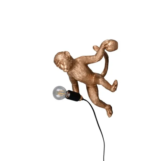 Trio Louy arany csimpánz falikar (TRI-R26541079) E27 1 izzós IP20