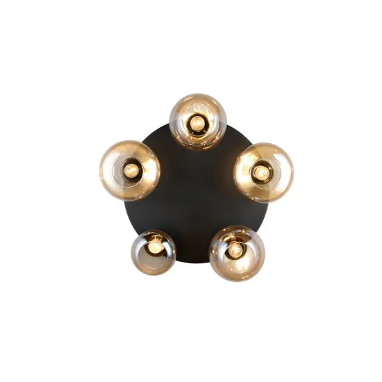 Trio Lumina matt fekete mennyezeti lámpa (TRI-617030513) E14 5 izzós IP20