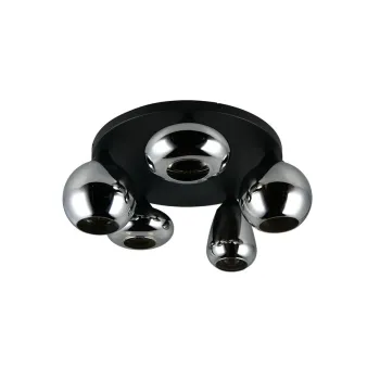 Trio Lumina matt fekete mennyezeti lámpa (TRI-617030532) E14 5 izzós IP20