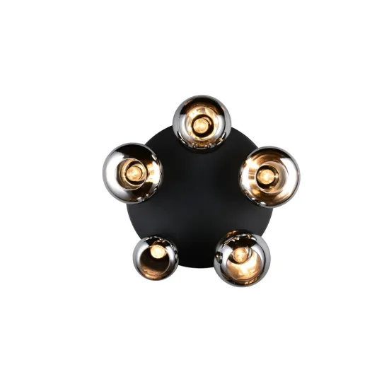 Trio Lumina matt fekete mennyezeti lámpa (TRI-617030532) E14 5 izzós IP20