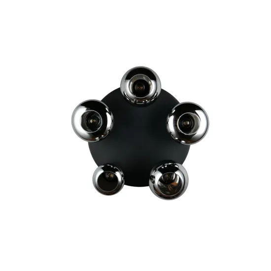 Trio Lumina matt fekete mennyezeti lámpa (TRI-617030532) E14 5 izzós IP20