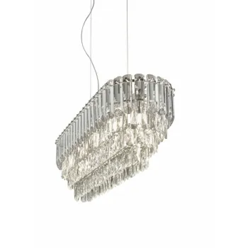 Trio Malizia króm függesztett lámpa (TRI-367601006) E14 10 izzós IP20